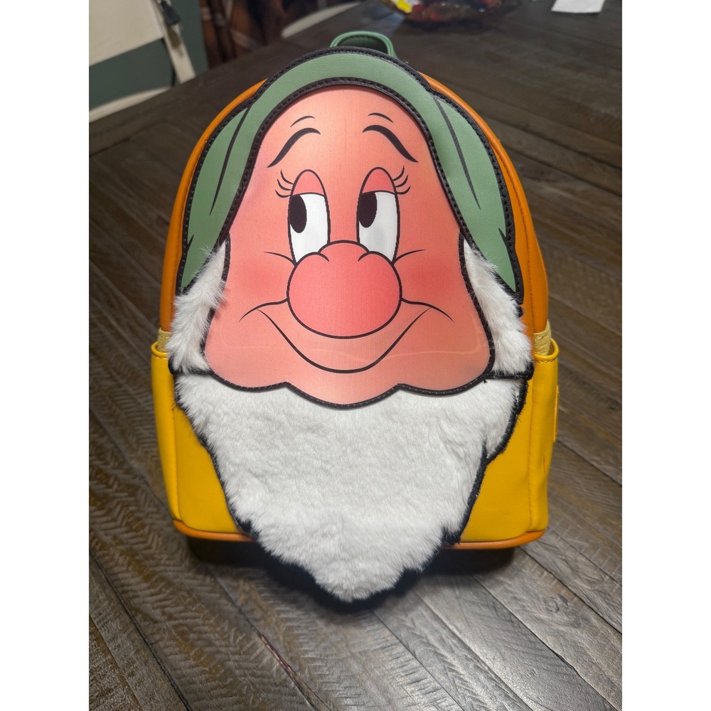 Loungefly Bashful Mini Backpack Disney Snow White Yellow NWT WDBK3140 - Picture 5 of 12